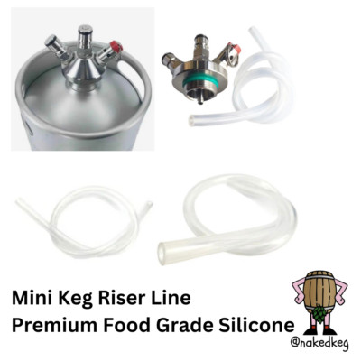 Mini Keg Tauchschlauch Silikonschlauch passend für Kegland Ball Lock Spear u.a.