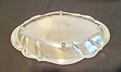 VTG WMF Ikora Germany Silverplate MCM Footed Bread Tray Dish 12" Long - Picture 7 of 10