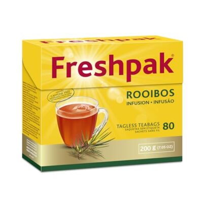 Rooibos Tea | 80 Tagless Teabags | Natural Premium Rooibos | Naturally 