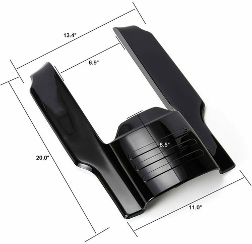 Advan Black Cherry 7" Rear Fender Extension Filler Stretched Fits 96-08 Harley - Picture 7 of 9
