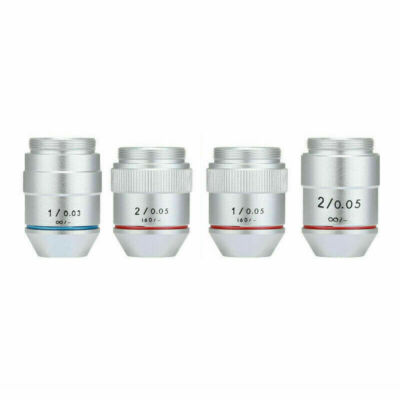 1PC 1X 2X 195 Achromatic Infinity Objective Lens for Biological Microscope RMS