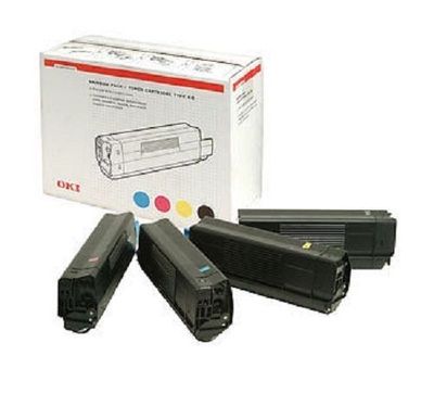 4 x Original Toner OKI C5100 C5200 C5300 C5400 / 42403002 C6 - Original Packaging Cartridge Set