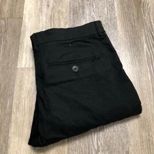 FOREVER 21 Stretch Classic Straight Leg Black Casual Chino Pants Men's Size 32