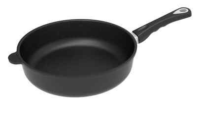 AMT Bratpfanne Schmorpfanne Induktion Ø 28 x 7 cm Höhe Schwarz NEU