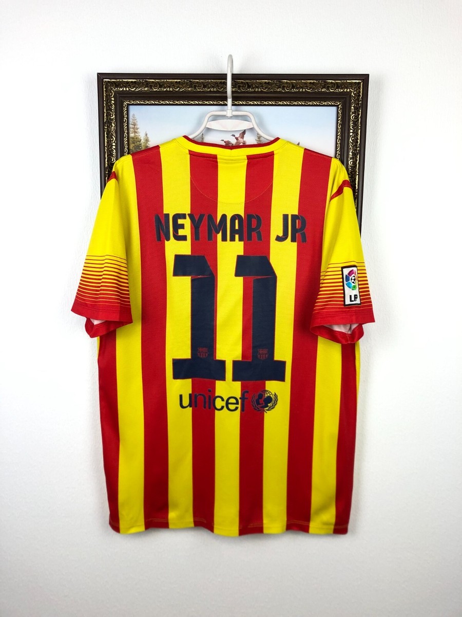 Barcelona Away football shirt 2013 Soccer #11 Neymar Jr Nike