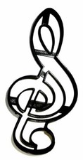 TREBLE CLEF NOTE MUSIC MUSICAL NOTATION COOKIE CUTTER MADE IN USA PR4369