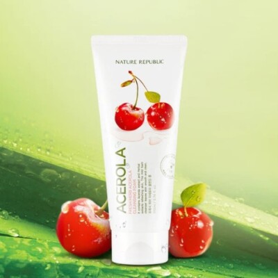 NATURE REPUBLIC Fresh Herb Acerola Reinigungsschaum 170ml Reinigungsschaum NEU