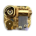 Play "Brahm's Lullaby" Music Box Parts Mechanism Golden Sankyo Musical Movement