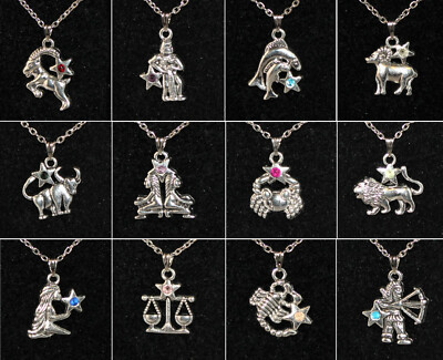 Halskette Damen Kette Sternzeichen Silber NEU