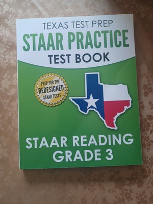 TEXAS TEST PREP STAAR Practice Test Book STAAR Reading Grade 3: Complete Prepara