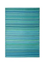 Indoor Outdoor Recycled Plastic Rug Mat | Waterproof, Reversible | Cancun Aqua
