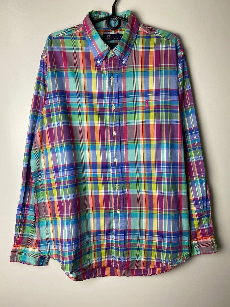 polo ralph lauren luxury vintage multicolor shirt size XL