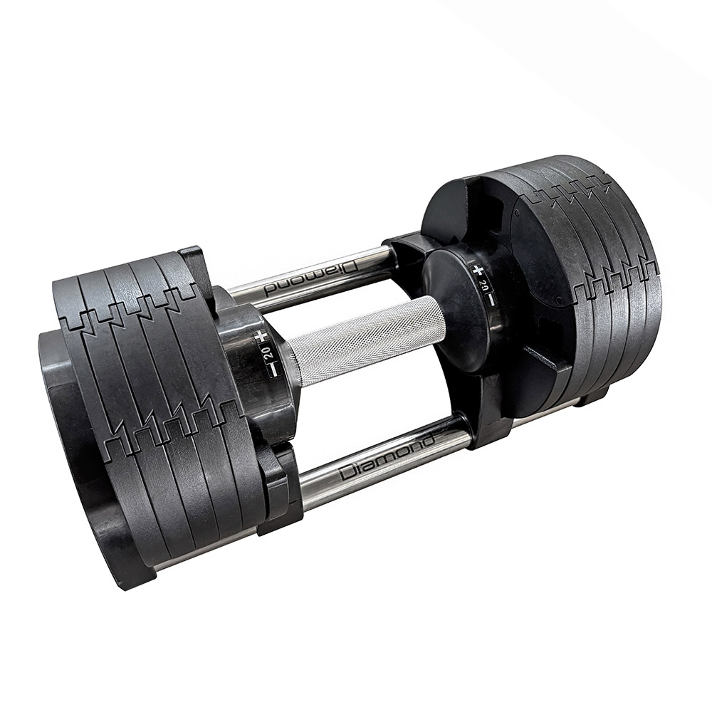 Diamond Manubrio carico variabile selezionabile da 2 a 20kg Nero