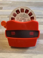 ViewMaster Classic Reel Slide 3D Viewer RED MATTEL 2014 And Vintage Rescuers