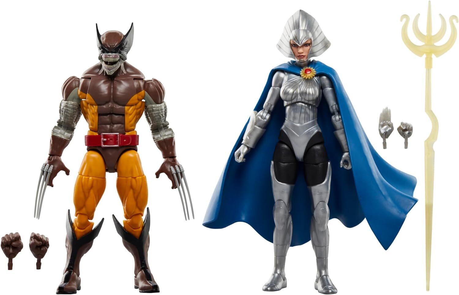 Серия Hasbro Marvel Legends Росомаха и Лиландра Нерамани, 2 упаковки, 6 комплектов для взрослых