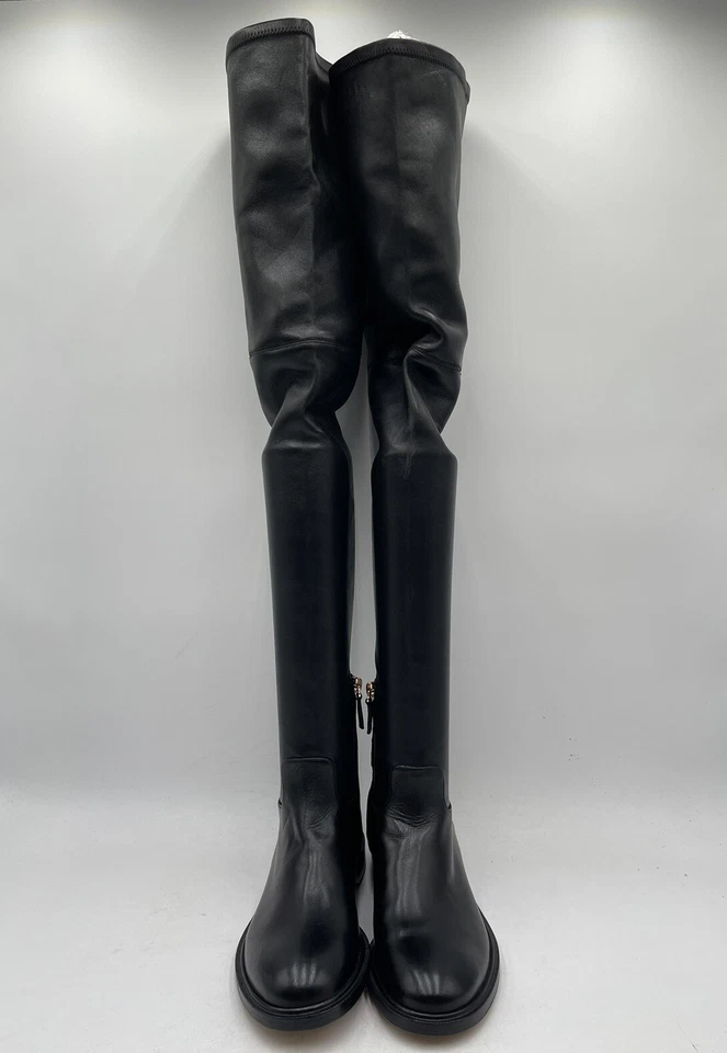 BOTA DE CUERO VALENTINO GARAVANI por encima de la rodilla negra talla 37 Foto 2 de 4