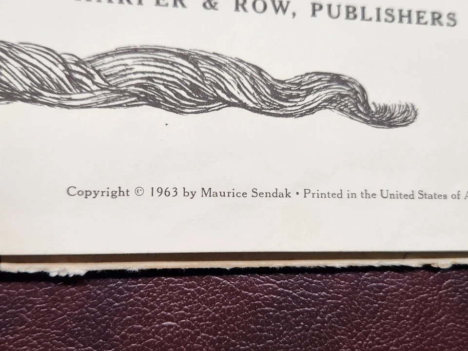 WHERE THE WILD THINGS ARE by Maurice Sendak 1963 hc FIRST EDITION ~ Collectible - Image 2 of 4