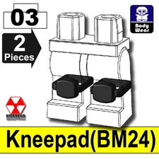 tactical Knee pads compatible with toy brick minifigures
