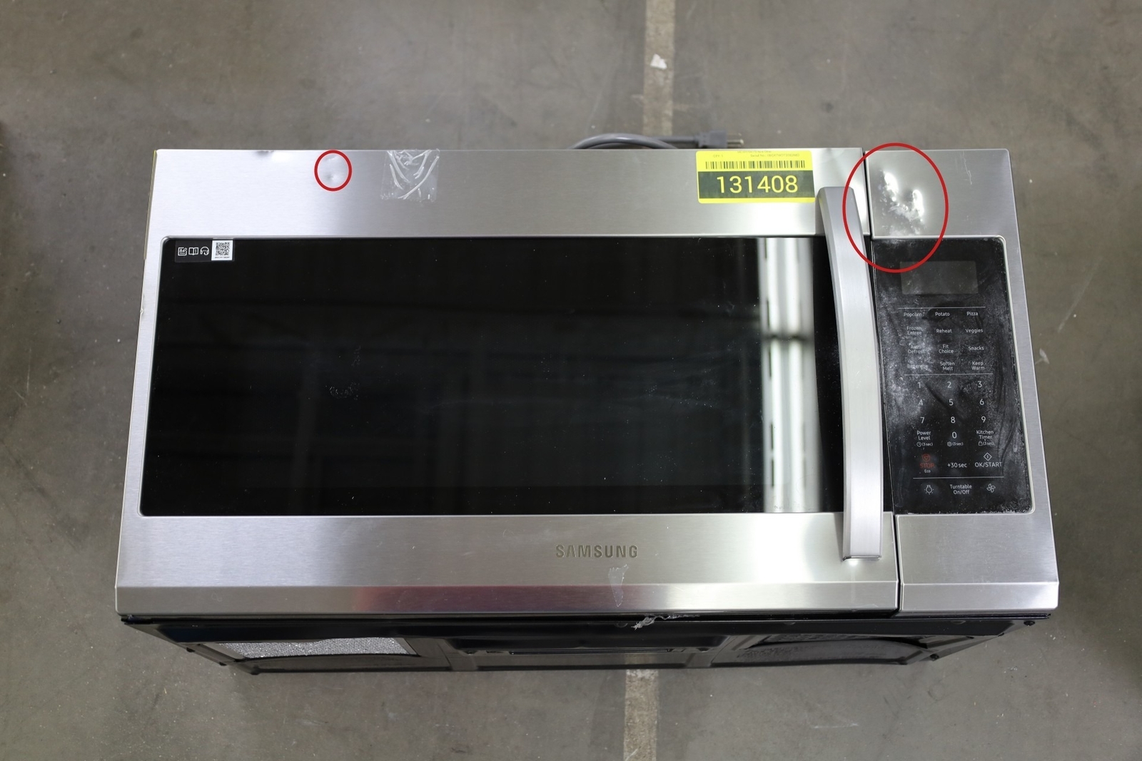 Samsung ME19R7041FS 30" Stainless Steel OverTheRange Microwave NOB 131408 eBay