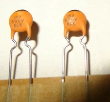 3 pcs.Ceramic Capacitors. 15pF 500V,  