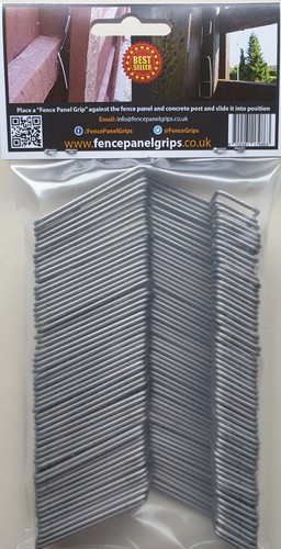 Fence Panel Grips Clips Stop Fence Panels Rattling Anti Rattle 60 Pk (10 Panels) - Picture 6 of 8
