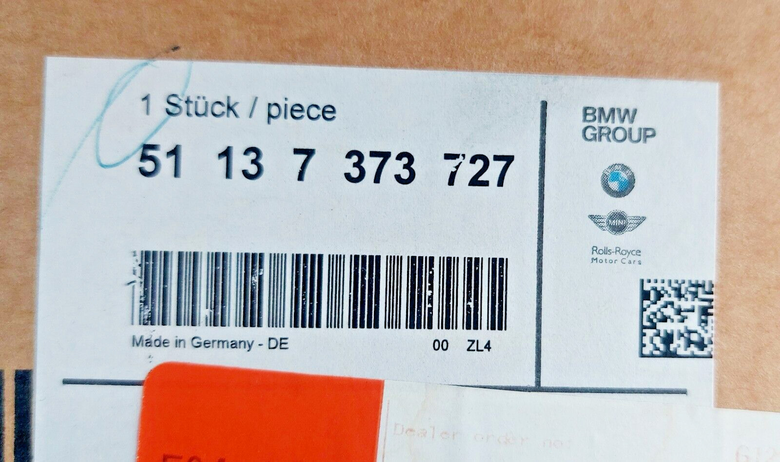 2014-20 BMW i8 Primed Rear Spoiler 51137373727 NEW Original Genuine OEM