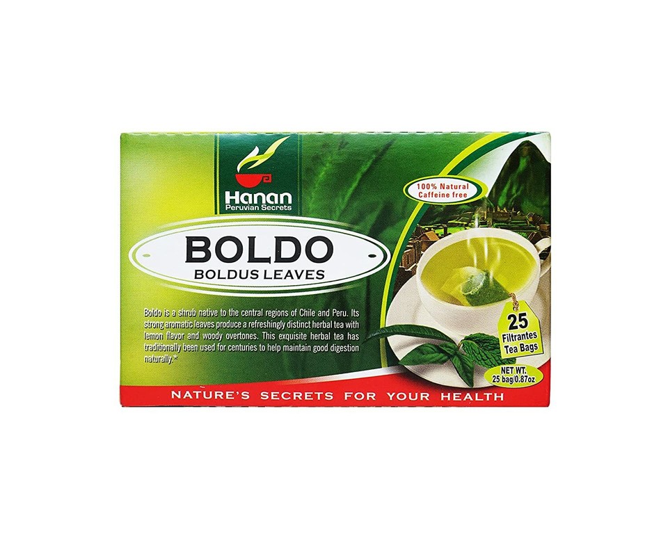 Hanan Peruvian Secrets Boldo Herbal Tea | 100% Natural Boldus | 25 Tea ...