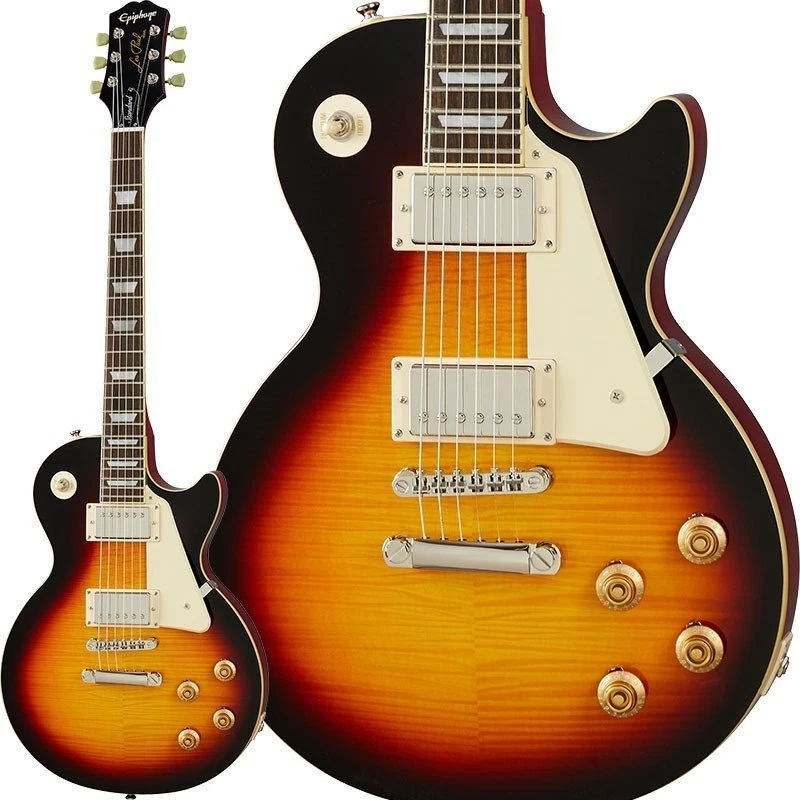 Epiphone Inspired by Gibson Les Paul Standard 50s Vintage Sunburst with gig bag - Image 2 of 4