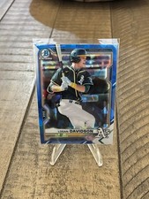 2021 Bowman Sapphire Logan Davidson Chrome #BCP-115 Athletics. A33