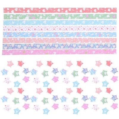 1080 Pcs Origami Papier Streifen Sterne Papierstreifen Gemustertes