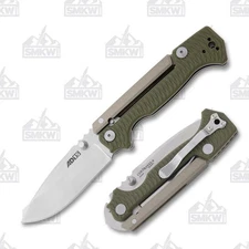 Cold Steel AD 15 Folding Knife 3.5in Plain Edge OD Green G10 CS58SQ
