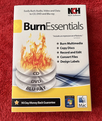 NCH BURN ESSENTIALS disc-burning software CD-rom Windows Mac
