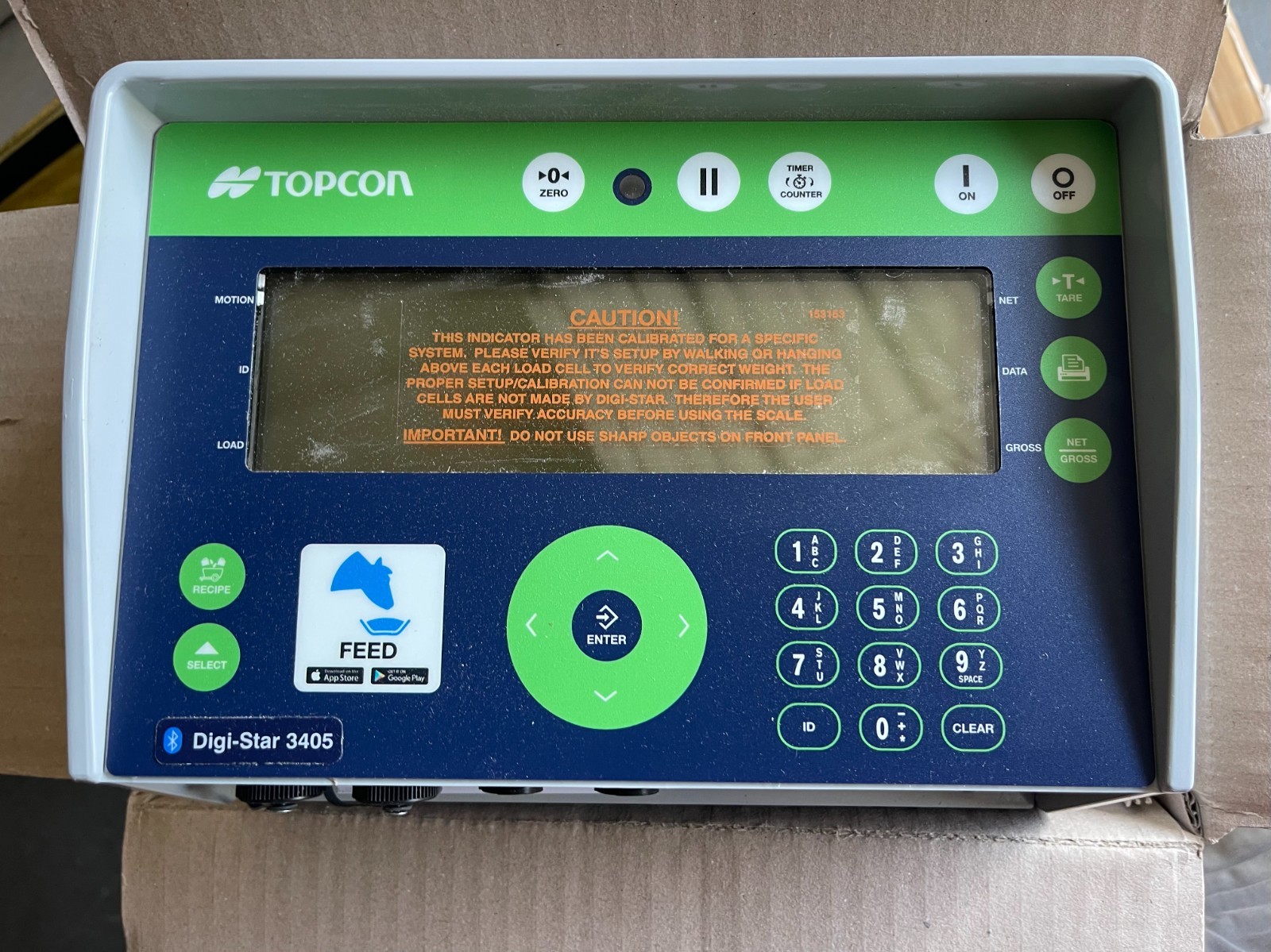 TOPCON Digi-Star 3405 Feed Scale Weighing Indicator Agri Agriculture NIB