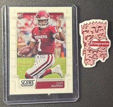 Kyler Murray 2019 Panini Score Football Rookie Card Oklahoma Sooners #384. rookie card picture