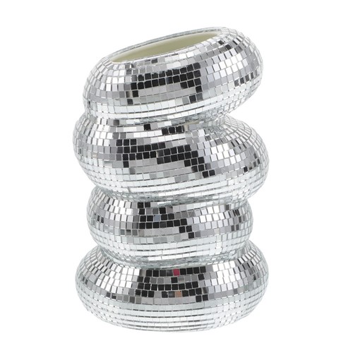 Spiral Mirror Vase Mirrored