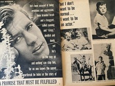 Clu Gulager, Three Page Vintage Clipping, aa