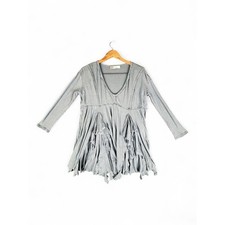 FP Beach Free People Long Sleeve Ruffle Tunic Dress XS
