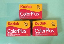 Kodak Color Plus 200 35mm Neg Film 36 Exposure 3 Rolls Exp 2027 Used