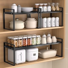 Scaffale portaoggetti e dispensa cucina regolabile espandibile organizer armadio