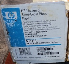 HP universal Large Format Semi-Gloss Photo Paper 36" x 100 ft. Q1421A