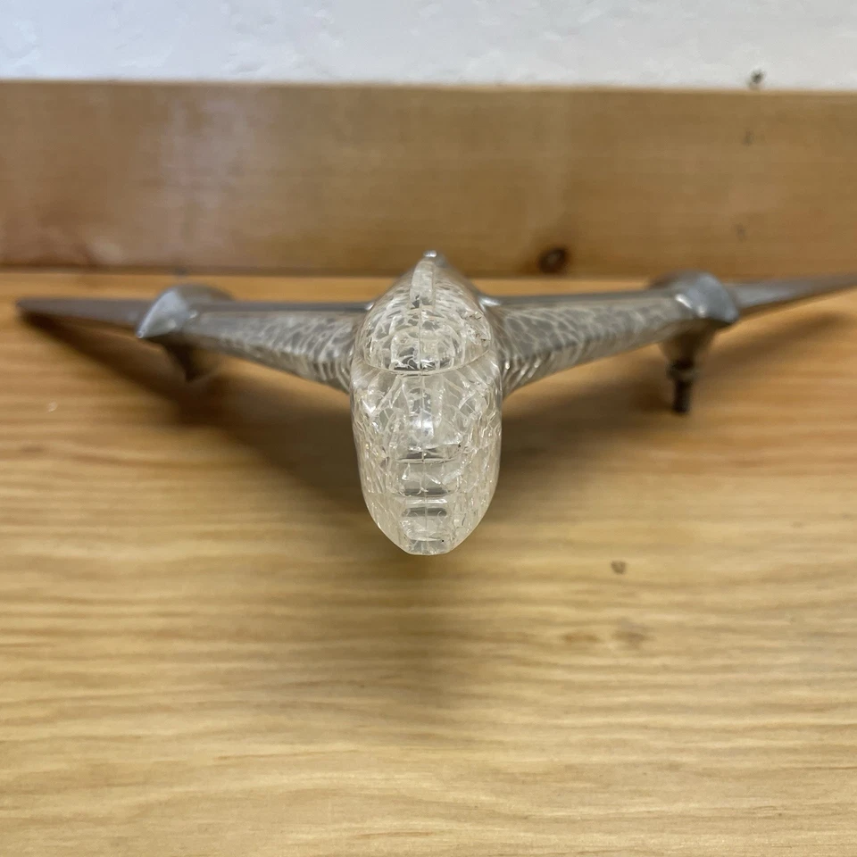 1955 Pontiac STARCHIEF Lucite и хромированное украшение капота оригинальный самолет 519948 - Изображение 3 из 4