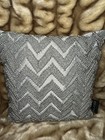 Max Studio Home 11x11 Beaded Decorative Toss Pillow Gorgeous Gray — photo 3