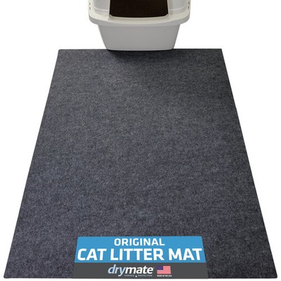 Drymate Original Cat Litter Mat, Contains Mess from Box for Cleaner Floors.