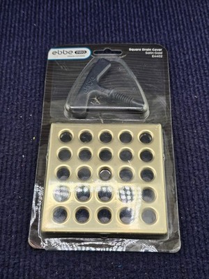 Ebbe America E4402: PRO 3 3/4  Square Drain Cover Satin Gold