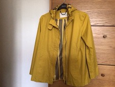Lakeland Mustard Coloured Waterproof Jacket, Size 12, Lovely Condition!