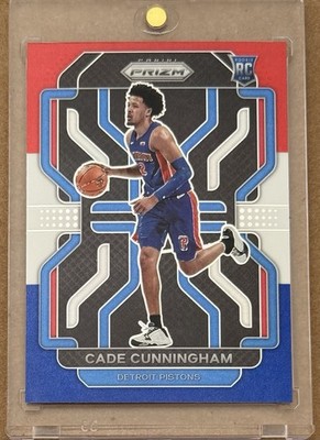 2021-22 Panini Prizm Cade Cunningham #282 Red White & Blue Rookie