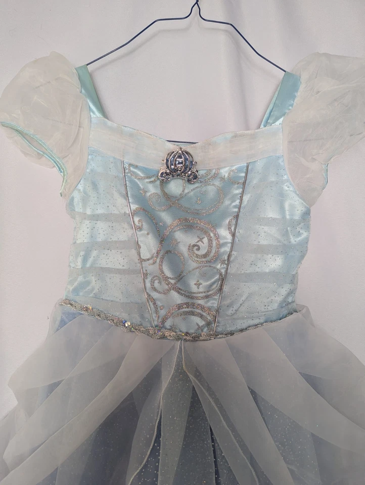 Disney Castle Collection Cinderella Dress Costume Tulle Pumpkin Size 9/10 9 10 - Image 2 of 4