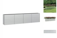 Hochbeet Aus Verzinktem Stahl 320X40X77 Cm Ideal FüR Garten Balkon Terrasse