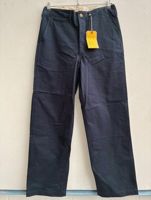 Bronson MFG 1944 USMC Offiziershose Herren W34 Navy Heavy Brushed Cotton Neu
