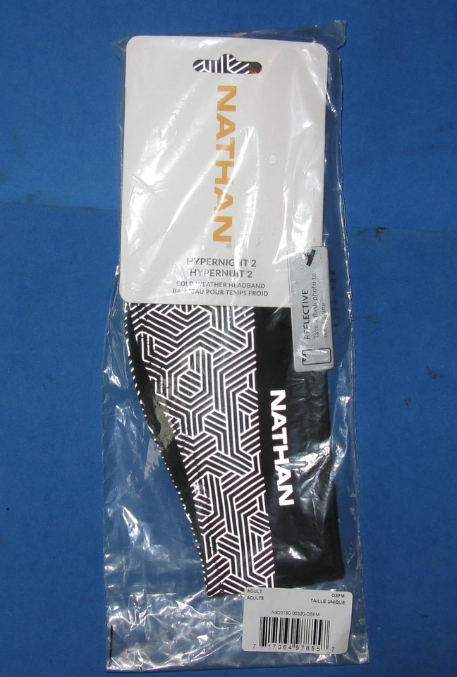 DIADEMA REFLECTANTE NATHAN HYPERNIGHT 2~NUEVA CON ETIQUETAS~TOTALMENTE NUEVA~ADULTO~CORRER TROTAR Foto 2 de 4